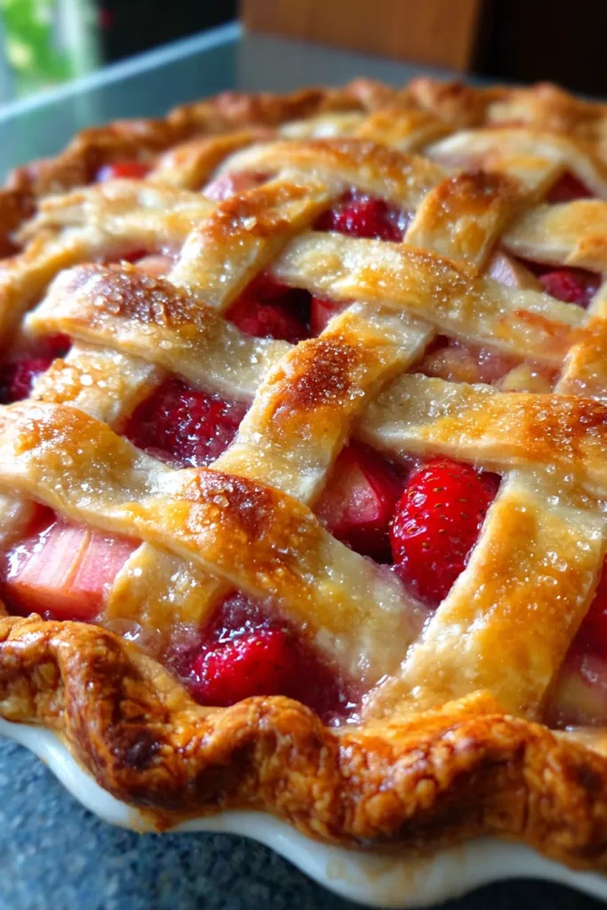 Best Strawberry Rhubarb Pie with Ridiculously Delicious Crust