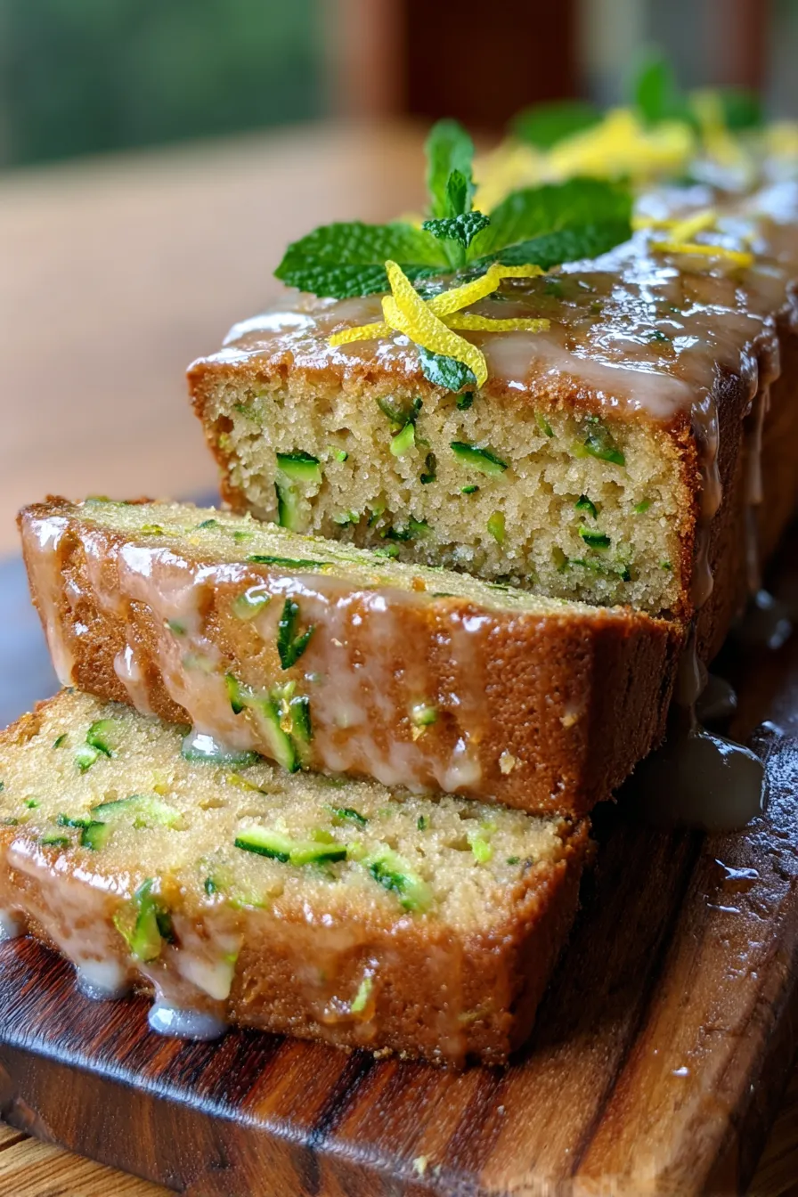 zucchini bread overhead