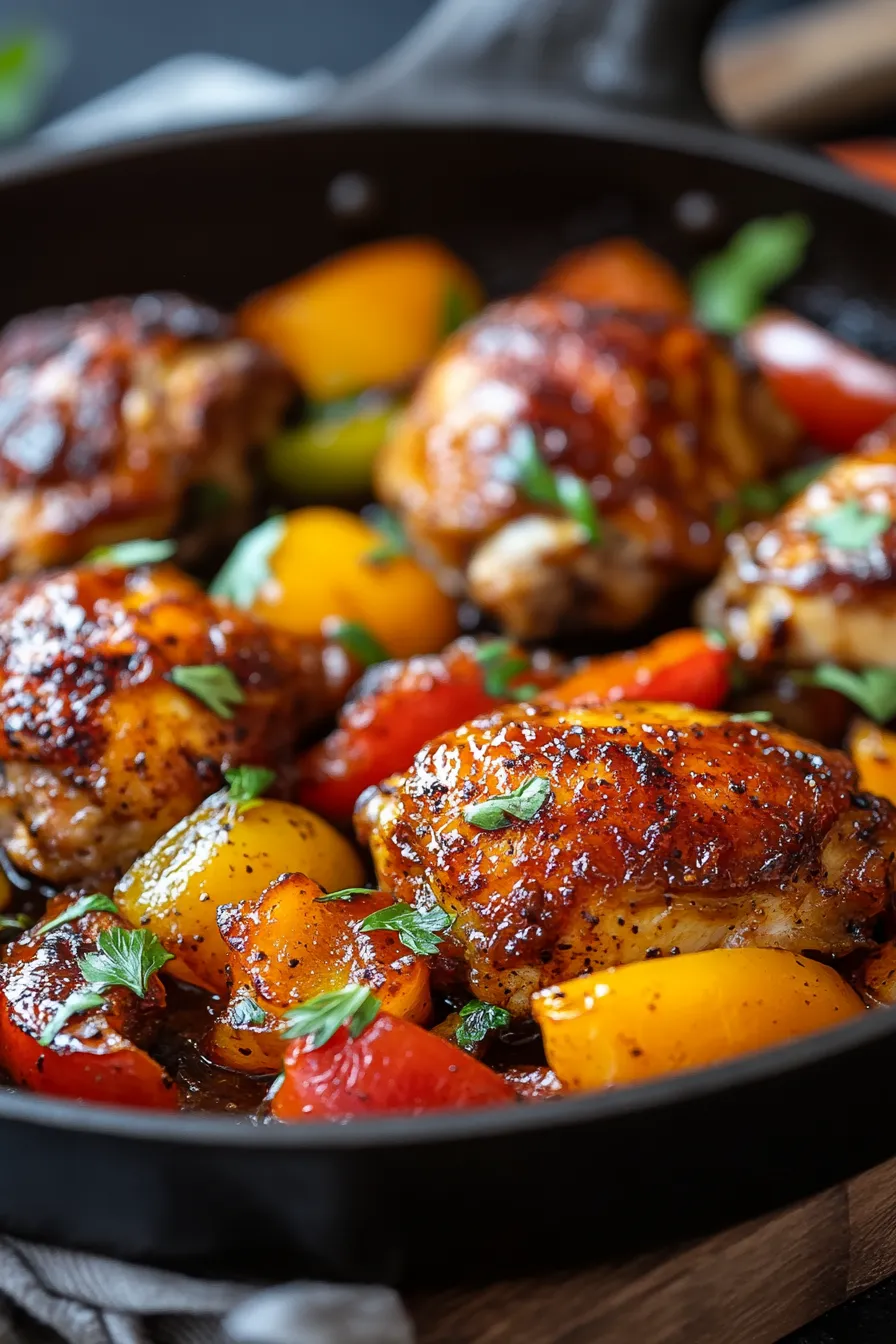 BBQ Chicken Skillet | Quick Weeknight Dinner-family-dinner