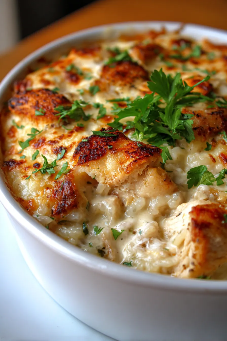 Chicken and Rice Casserole top-down