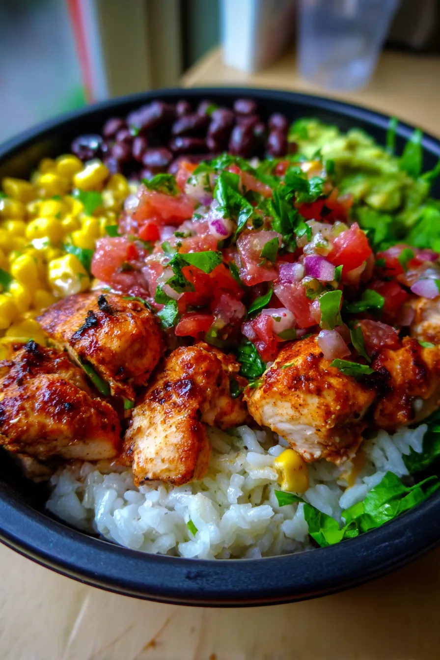 Chicken Burrito Bowls: Easy Meal Prep Dinner