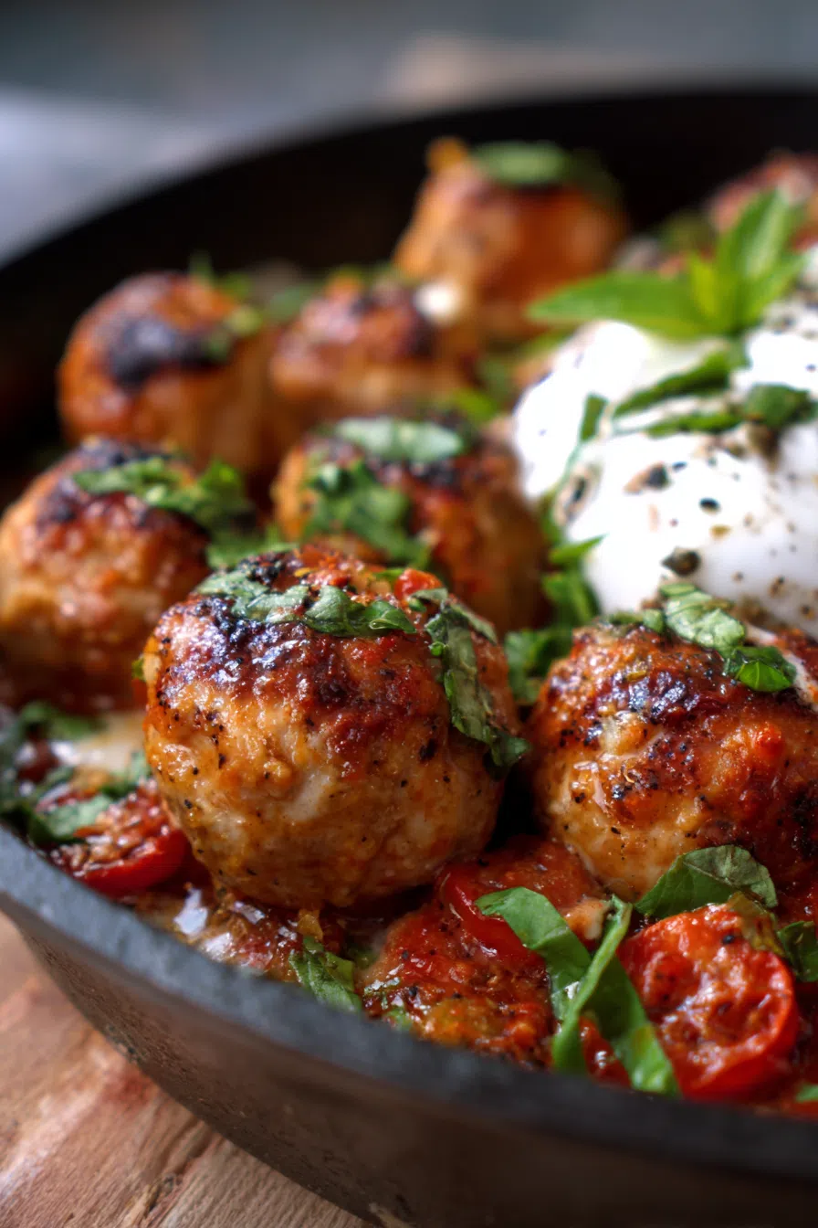 Chicken Meatball Skillet