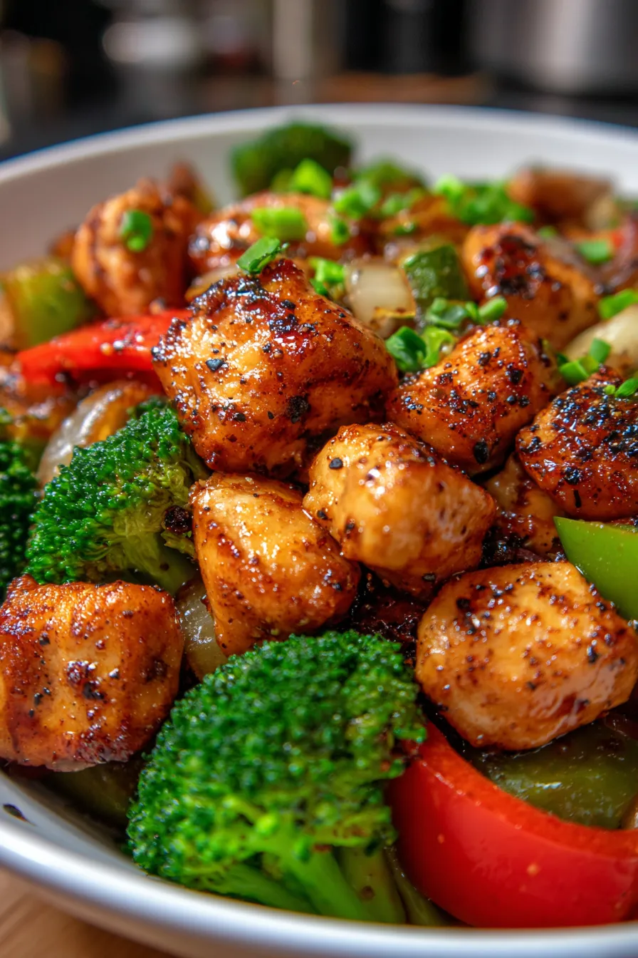 Chicken Stir Fry | Quick 20-Minute Dinner-close up texture