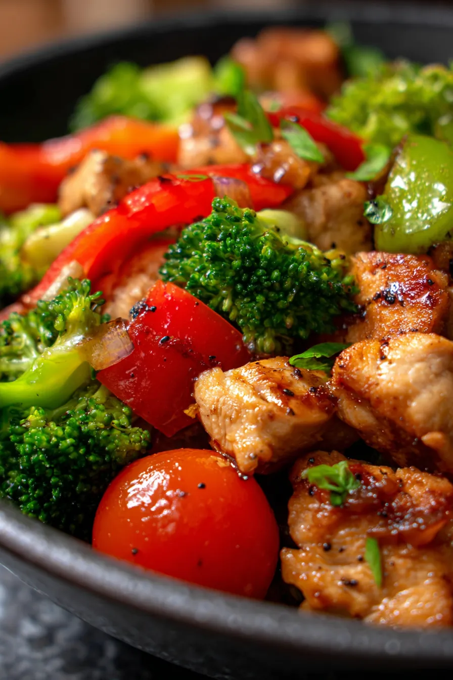 Chicken Stir Fry | Quick 20-Minute Dinner-ingredients close up
