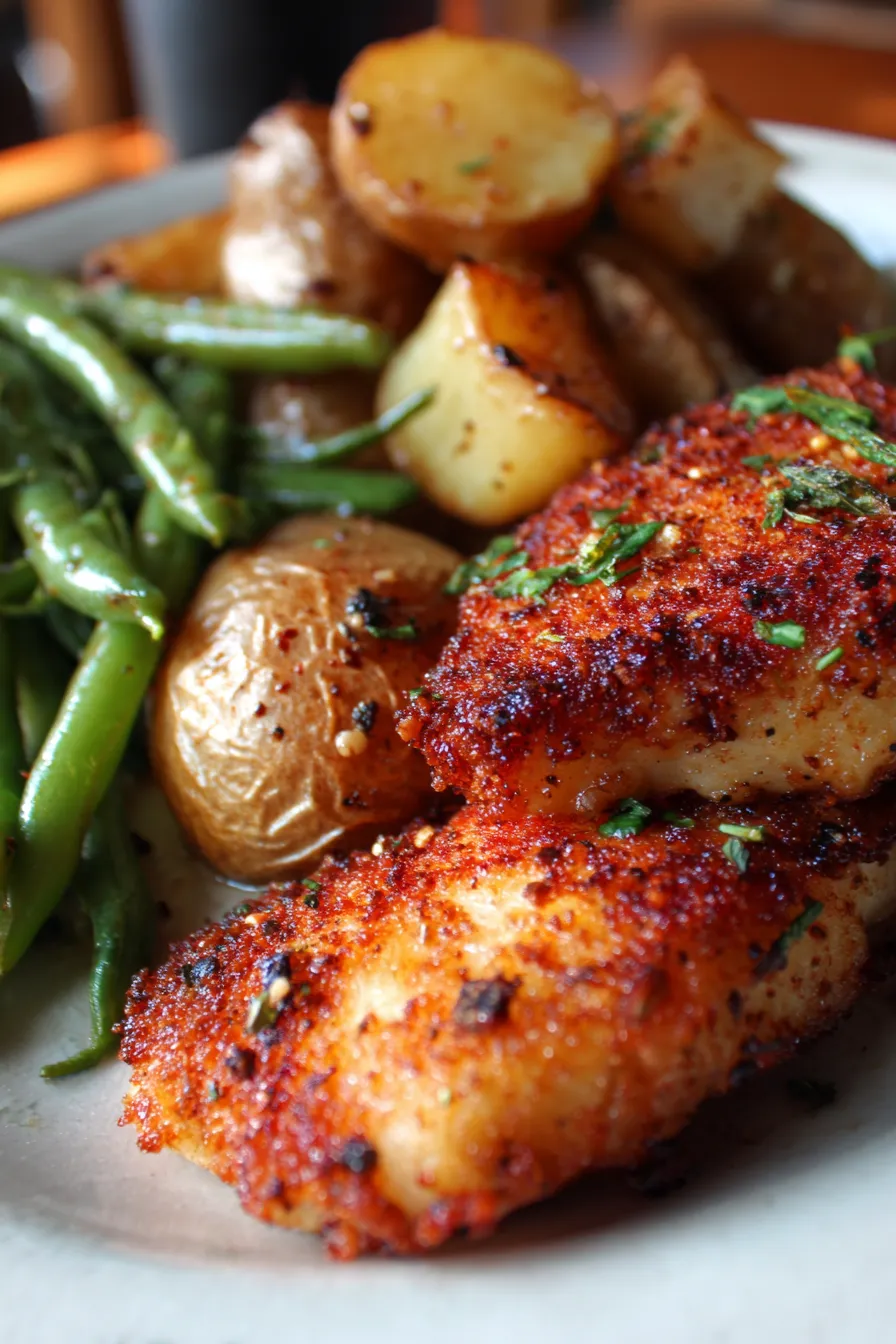 Crispy Oven Fried Chicken: Healthy Baked Dinner Recipe