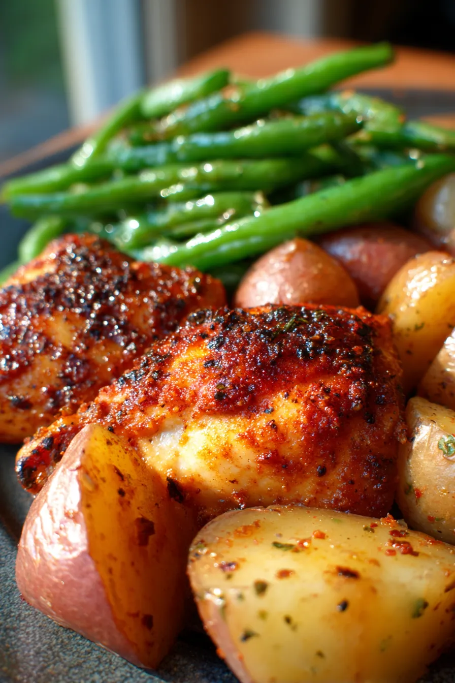 Crispy Oven Fried Chicken | Healthy Baked Dinner-texture-macro