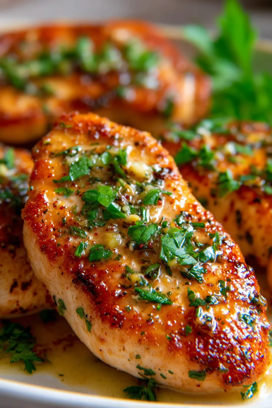 Easy Chicken Dinner Garlic Butter Texture