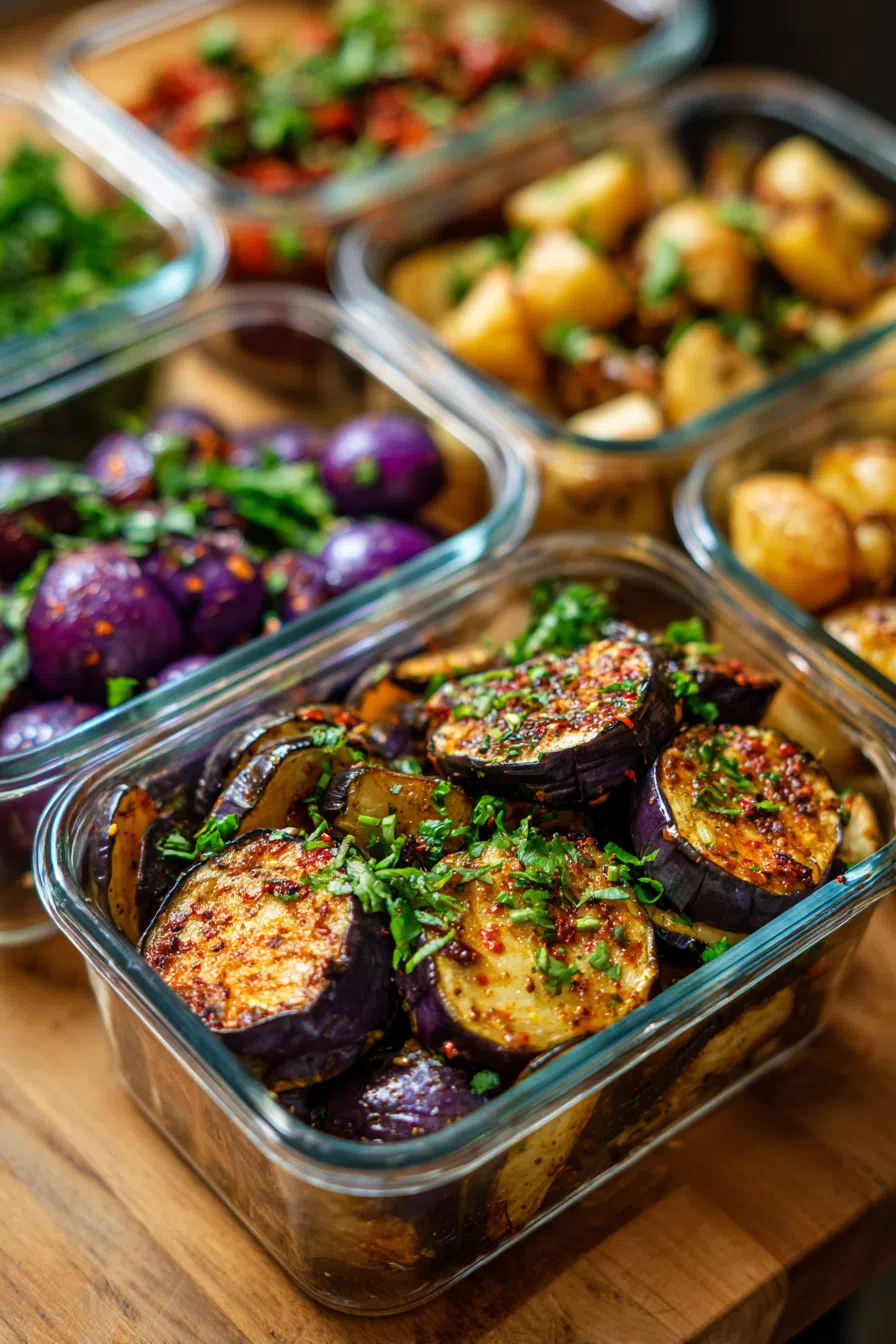 Eggplant Potato Meal Prep
