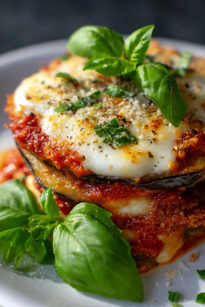 Healthy Low Carb Eggplant Parmesan | Easy & Delicious Dinner
