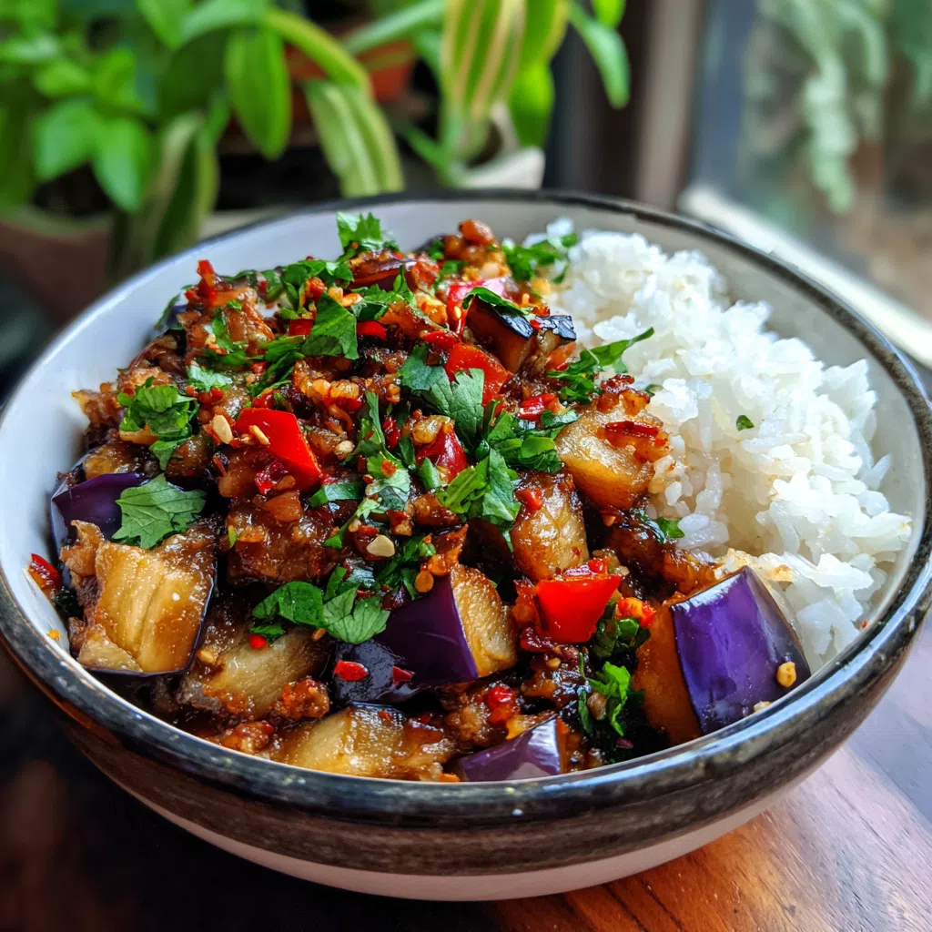 Eggplant Stir Fry | Healthy Vegan Dinner