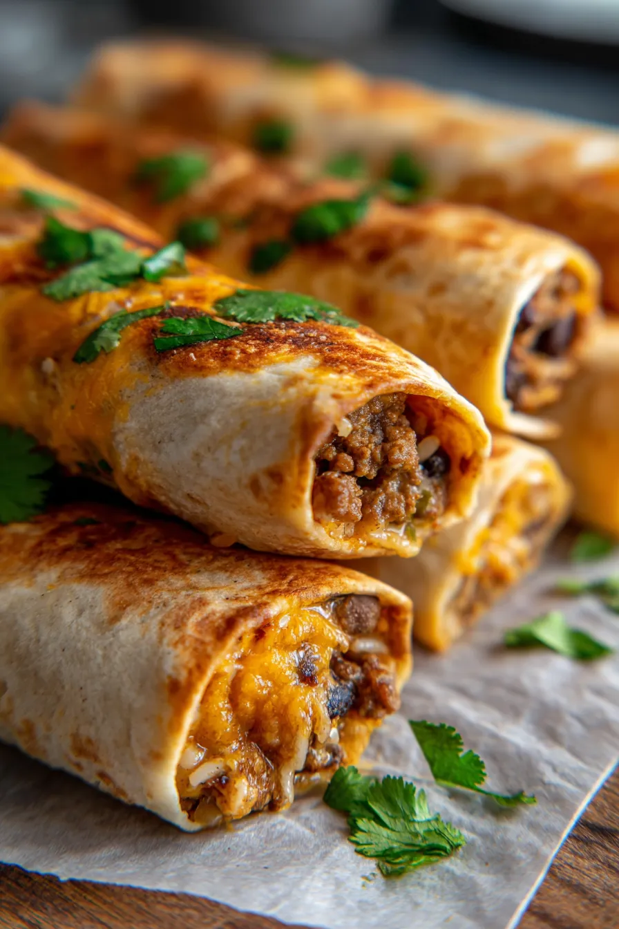 Freezer-Friendly Beef Burritos Easy Make-Ahead Dinner-finished-plate