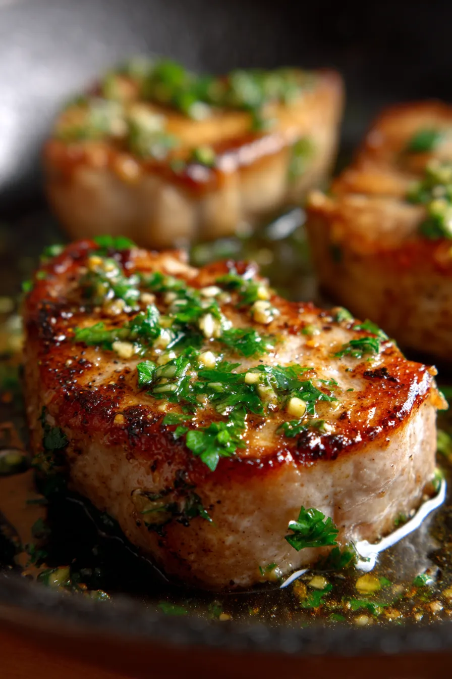 Garlic Butter Pan-Seared Pork Chops (20-Min Dinner)-texture-detail