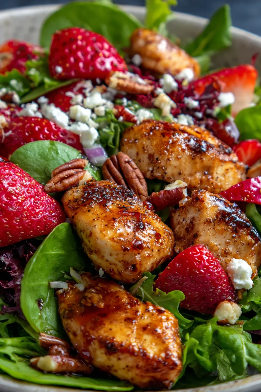 Healthy Chicken Salad ingredients fresh