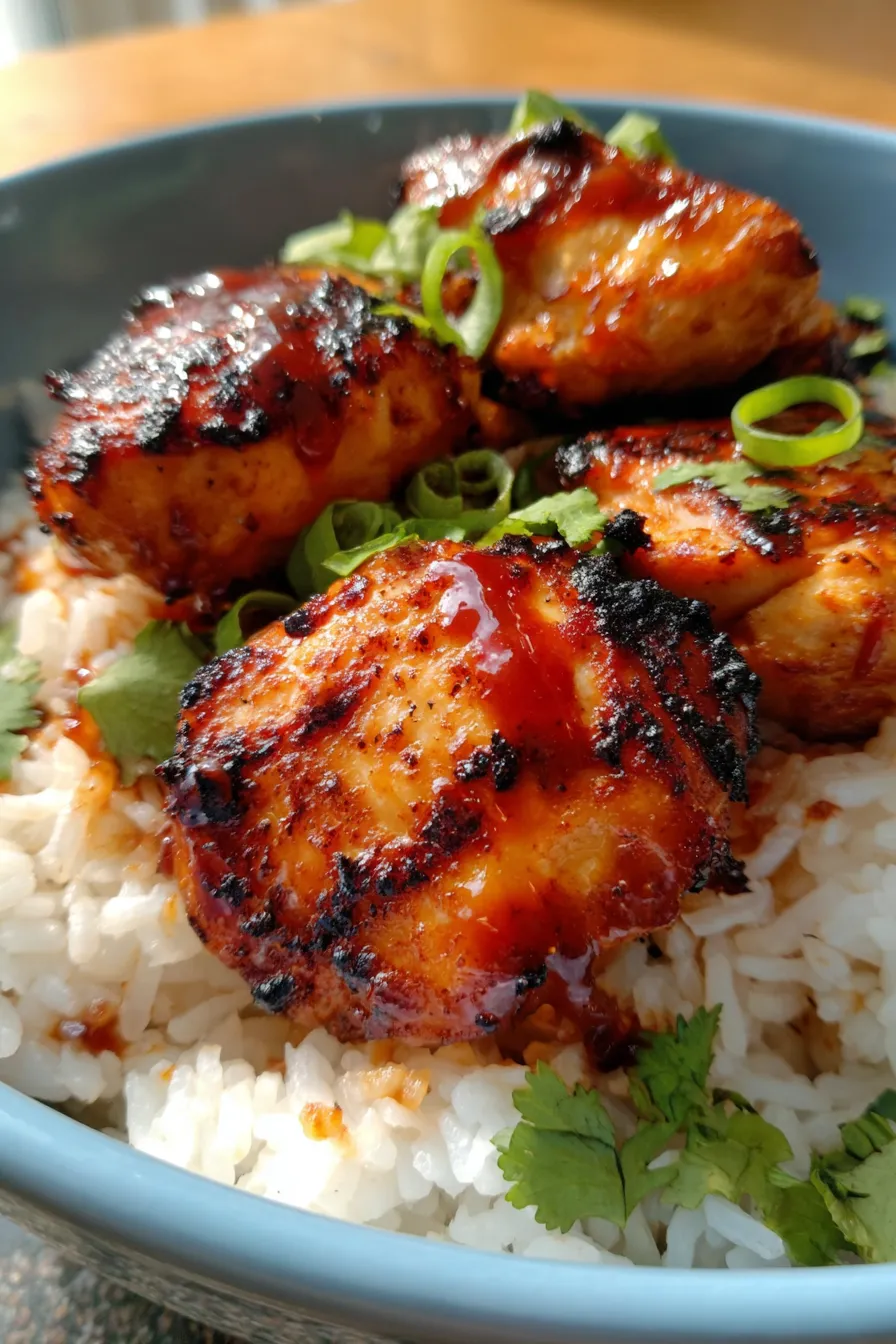 Honey BBQ Chicken Rice: Quick & Easy Weeknight Dinner!