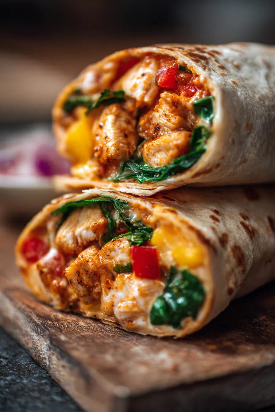Mango Chicken Burritos