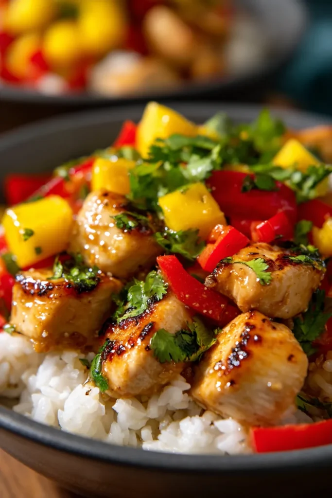 Mango Chicken Meal Prep Bowls | Healthy Weekly Dinner Prep