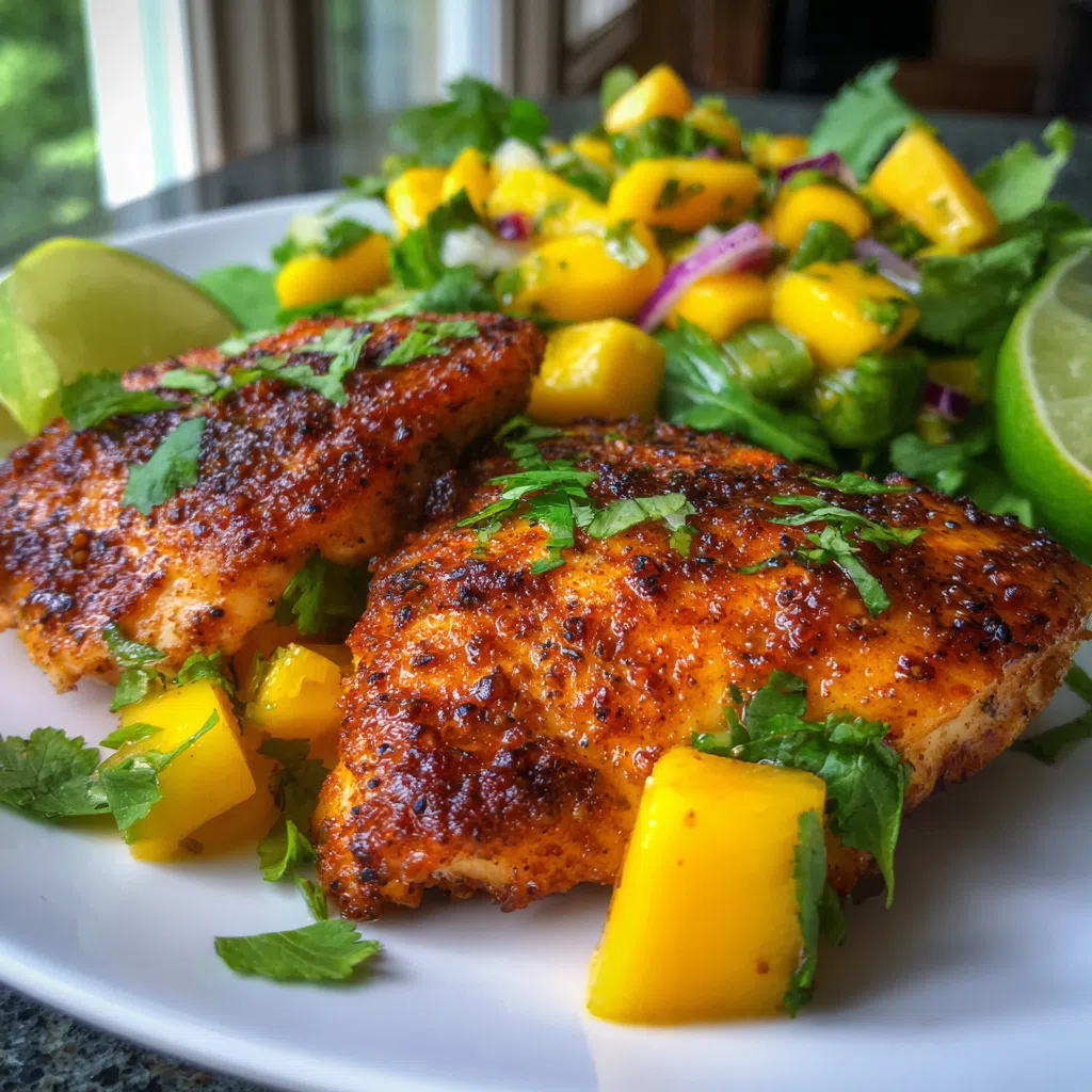 Mango Lime Chicken for a Healthy Summer Dinner