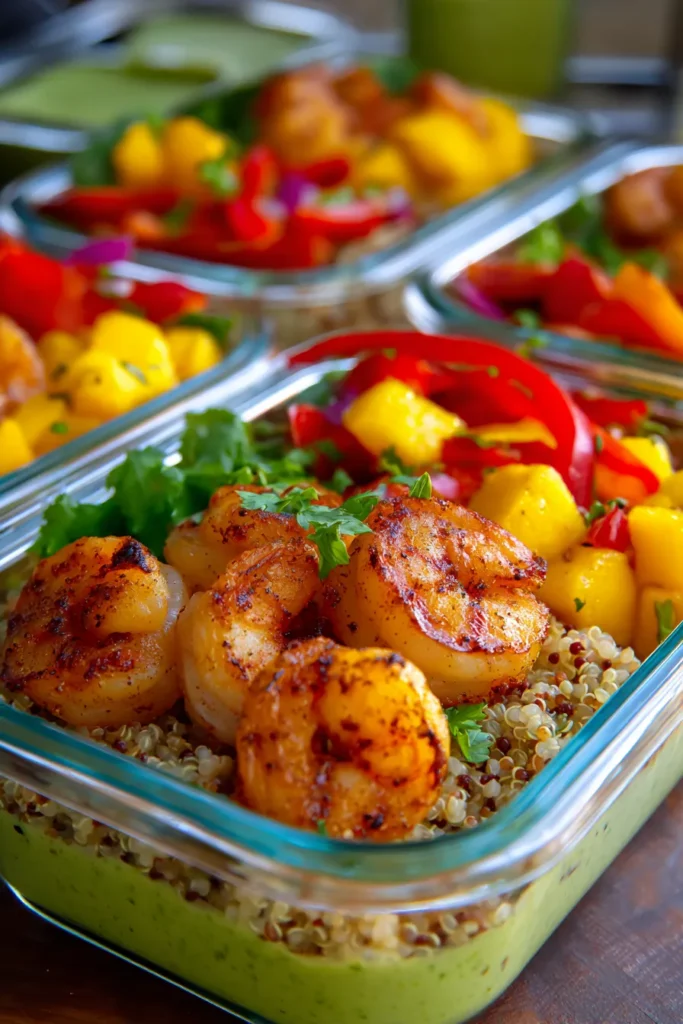 The Ultimate Mango Shrimp Meal Prep Bowls | 30-Min Healthy