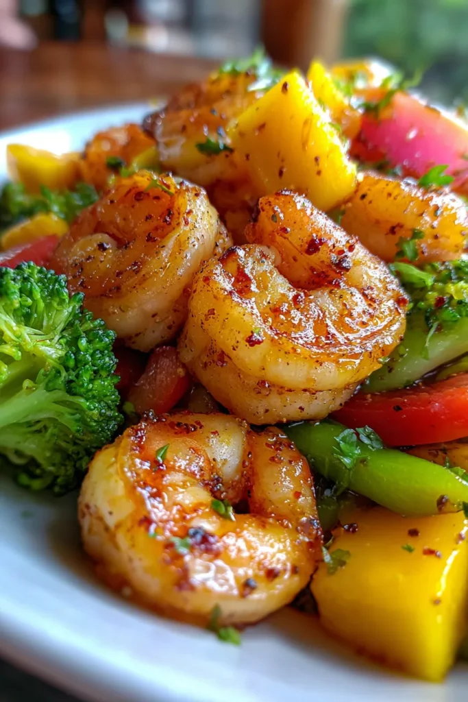 Vibrant Mango Shrimp Stir Fry: Healthy 20-Min Weeknight Dinner