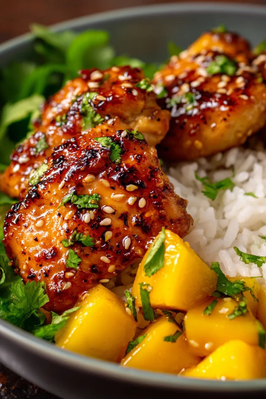 Zesty Mango Teriyaki Chicken Meal Prep | Better Than Takeout Prep