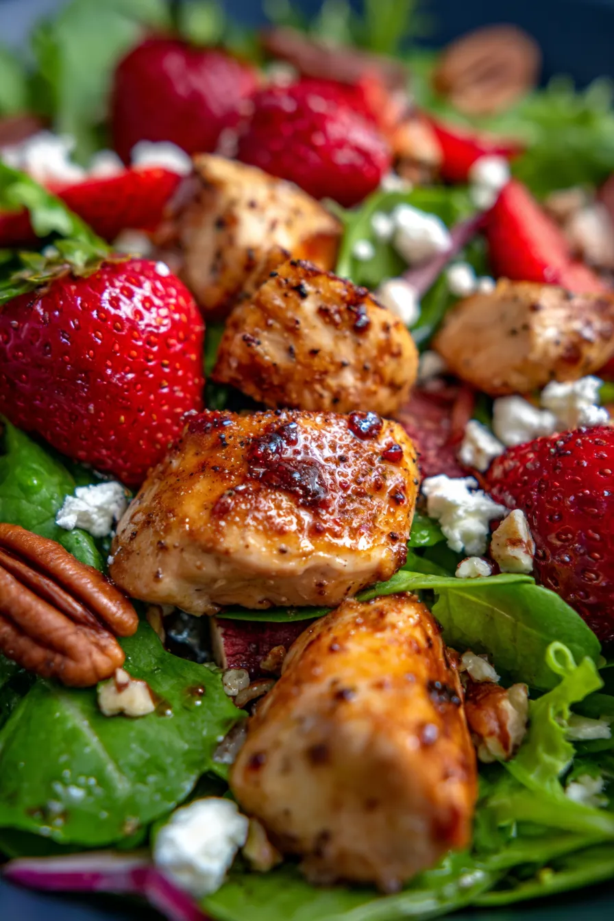 Meal Prep Salad texture macro shot