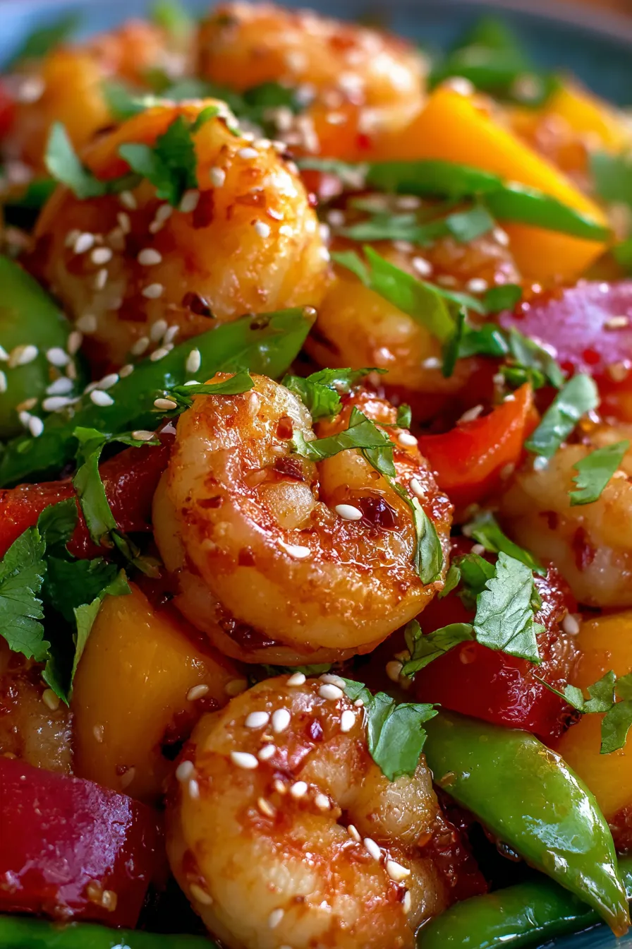 One Pan Mango Shrimp Stir Fry: 20-Minute Weeknight Dinner!