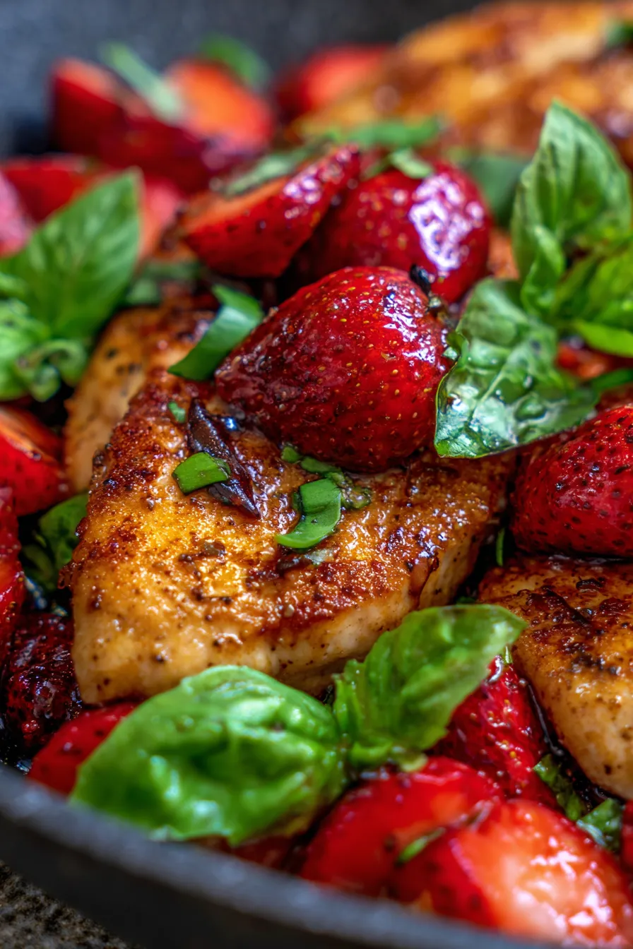 One Pan Meal-chicken-berries-fresh-herbs