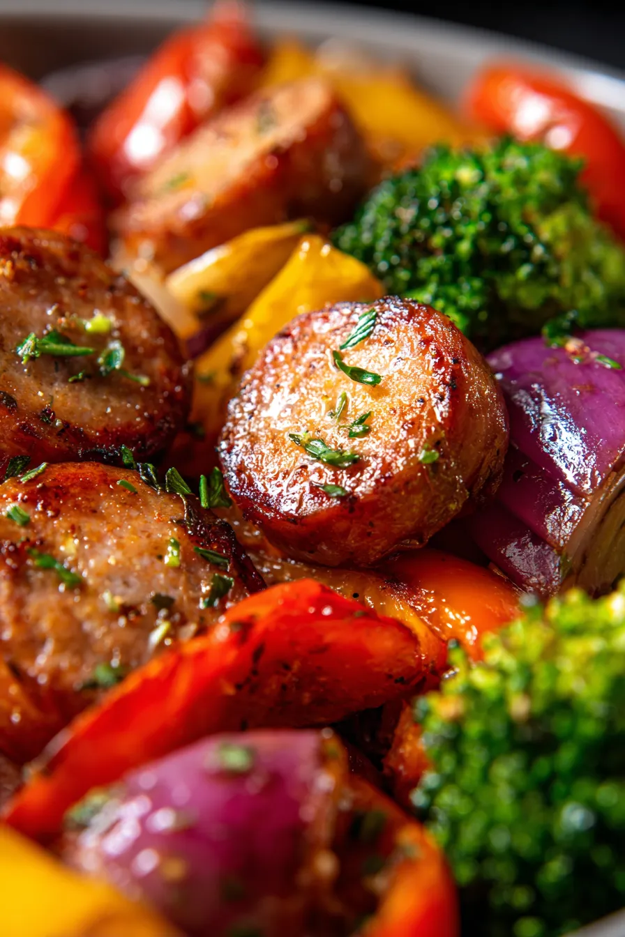 One-Pan Sausage & Veggie Bake | Easy Sheet Pan Dinner