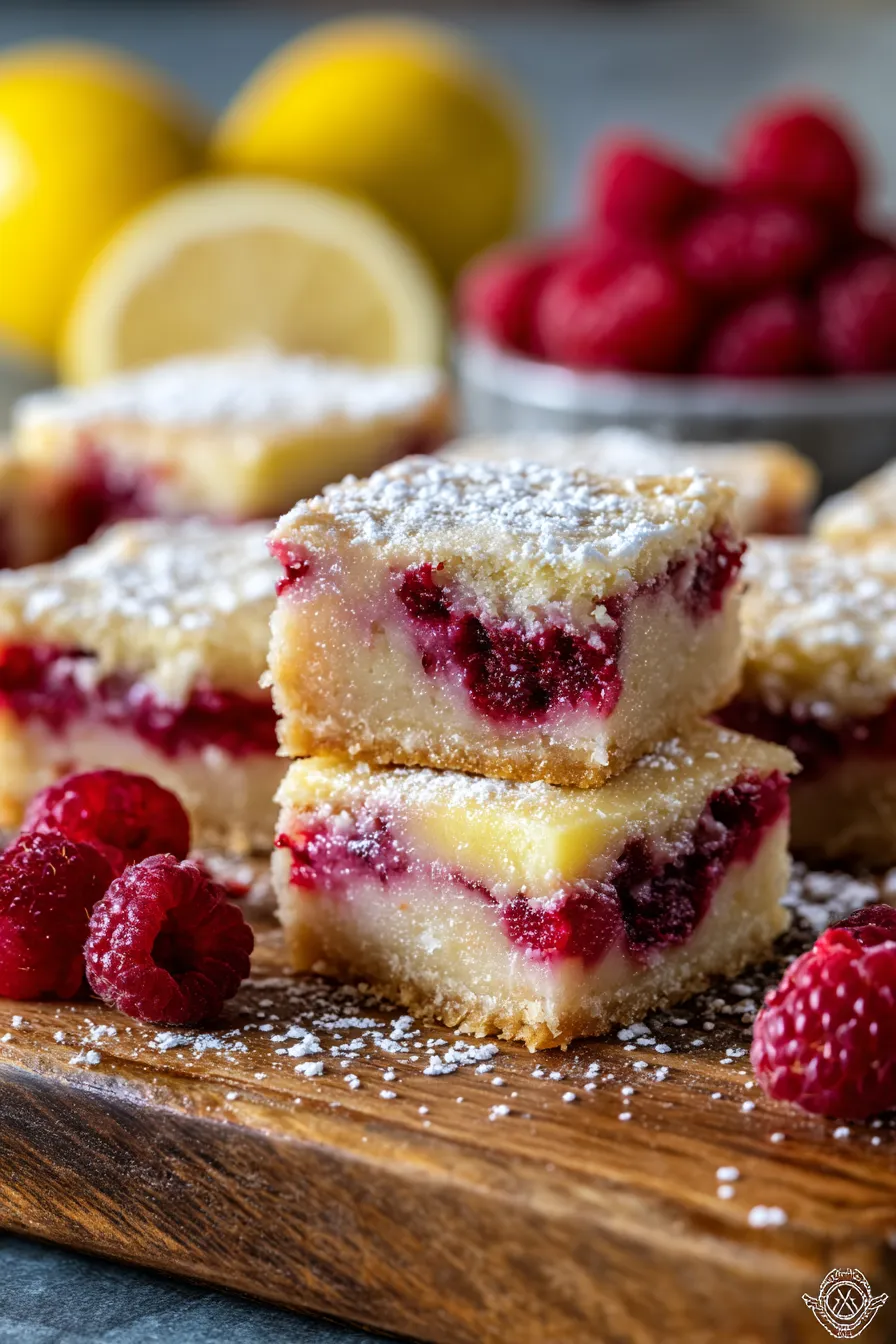 Raspberry Lemonade Bars-texture-closeup