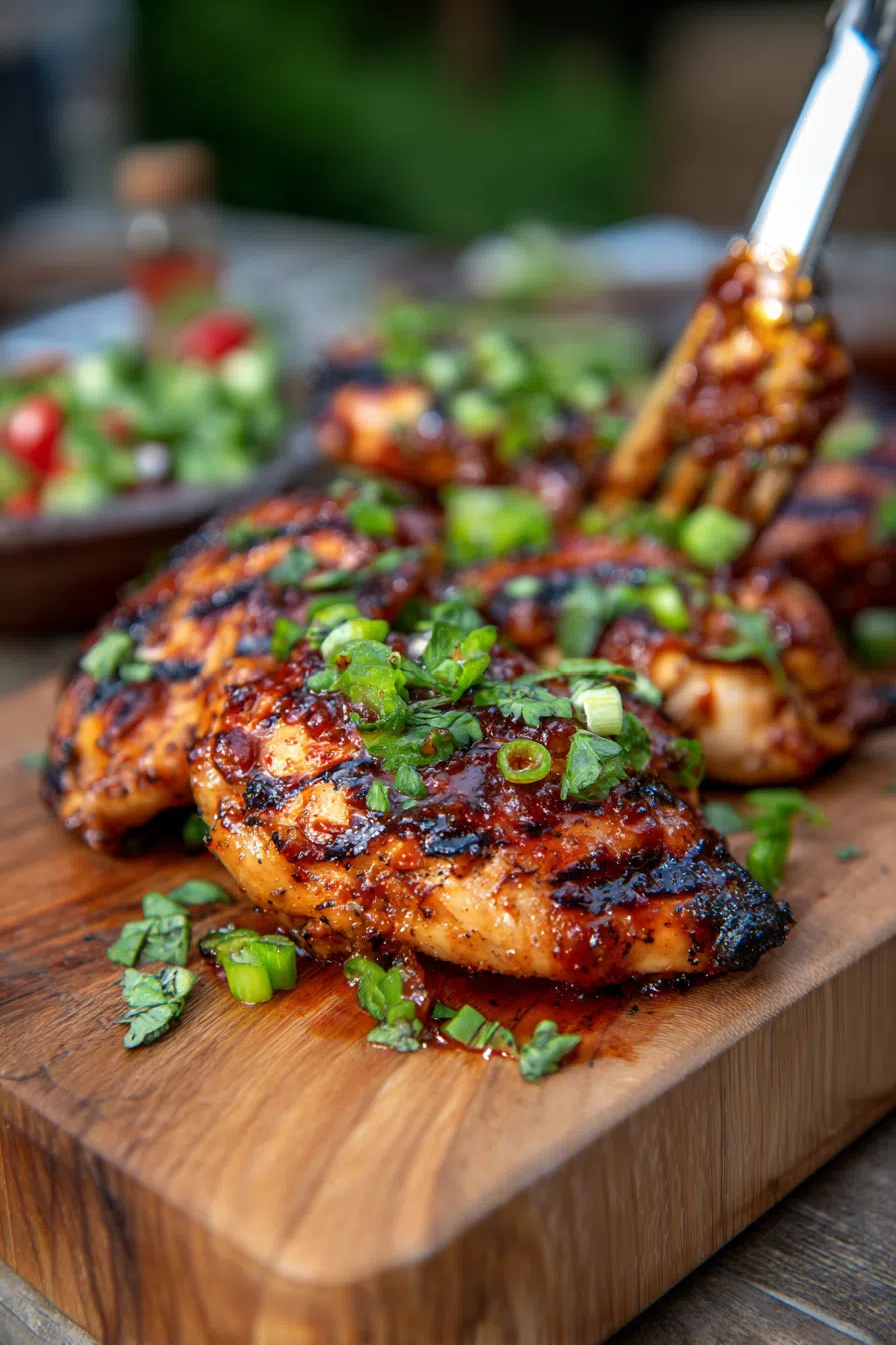 Rhubarb BBQ Chicken | Healthy Homemade Dinner