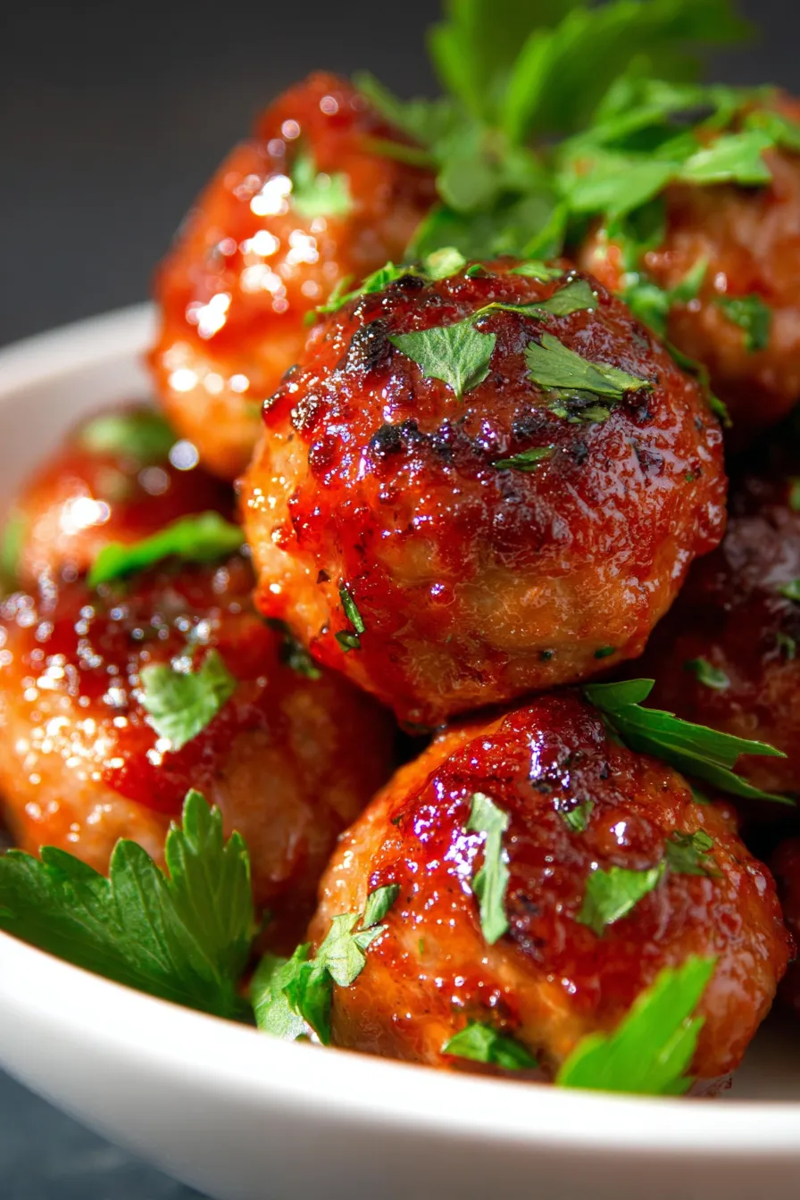 Rhubarb BBQ Meatballs-ingredients-sideview