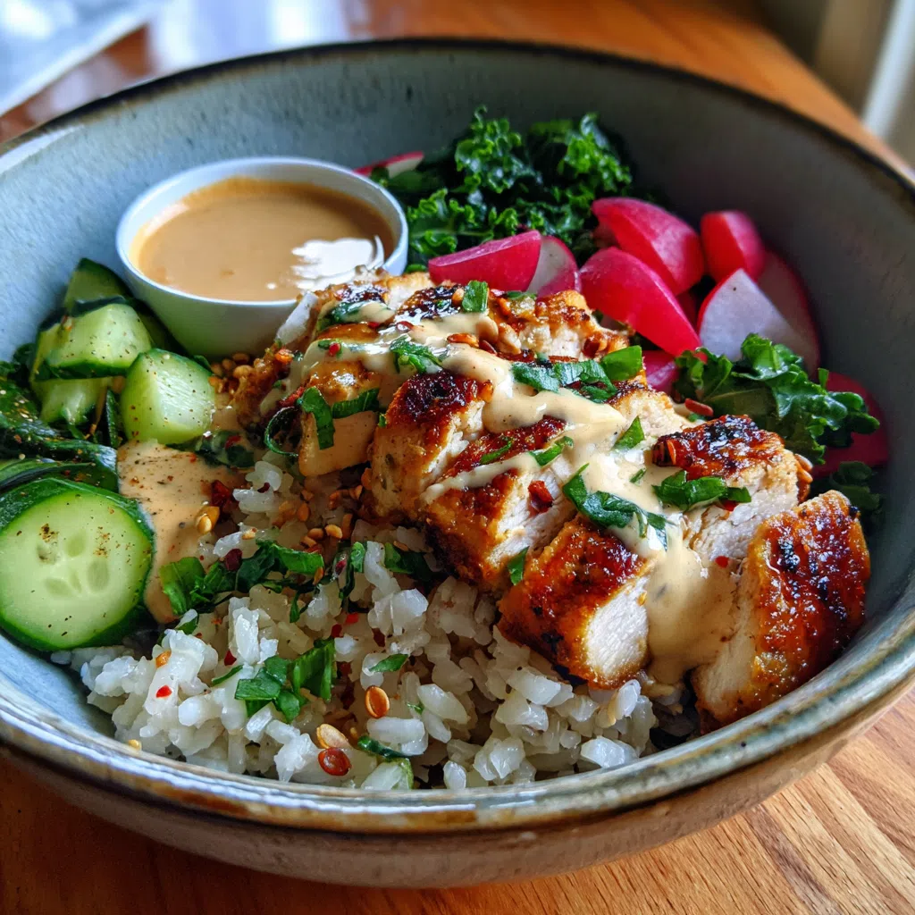 Rhubarb Chicken Rice Bowl Recipe