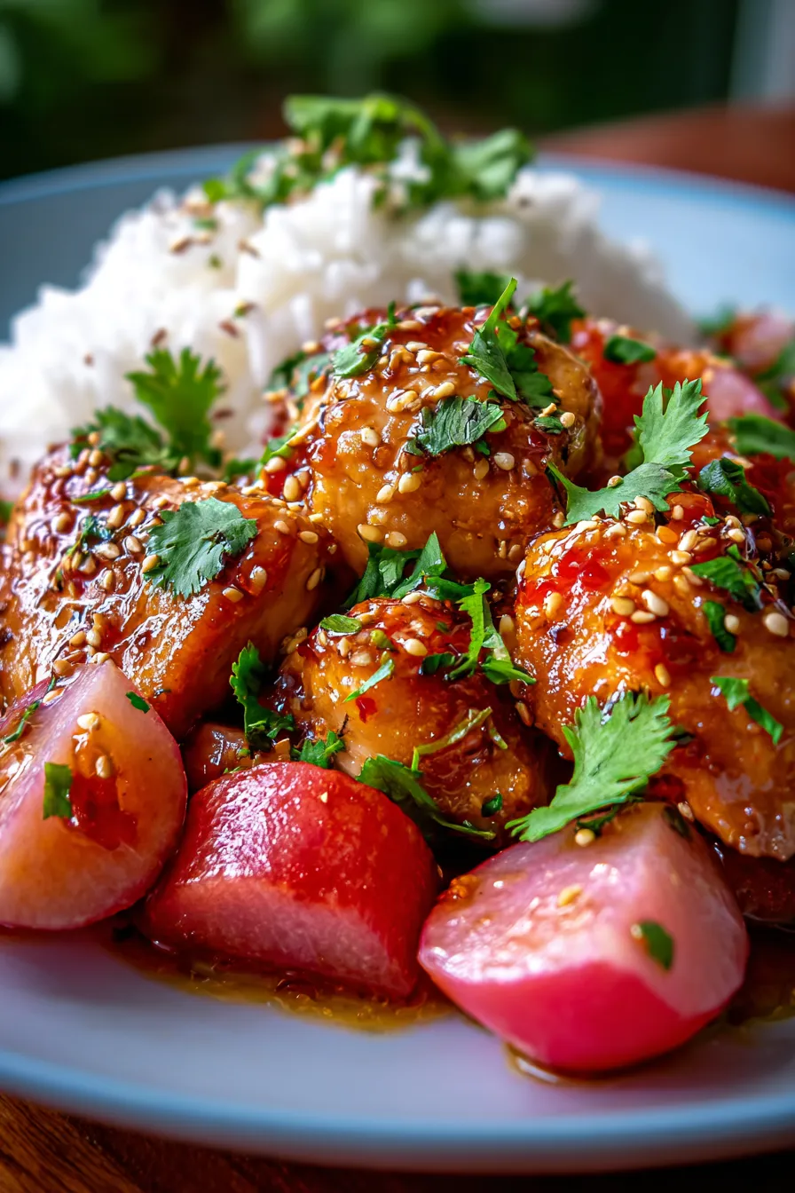 Rhubarb Ginger Chicken | Quick Weeknight Dinner-ingredients-fresh