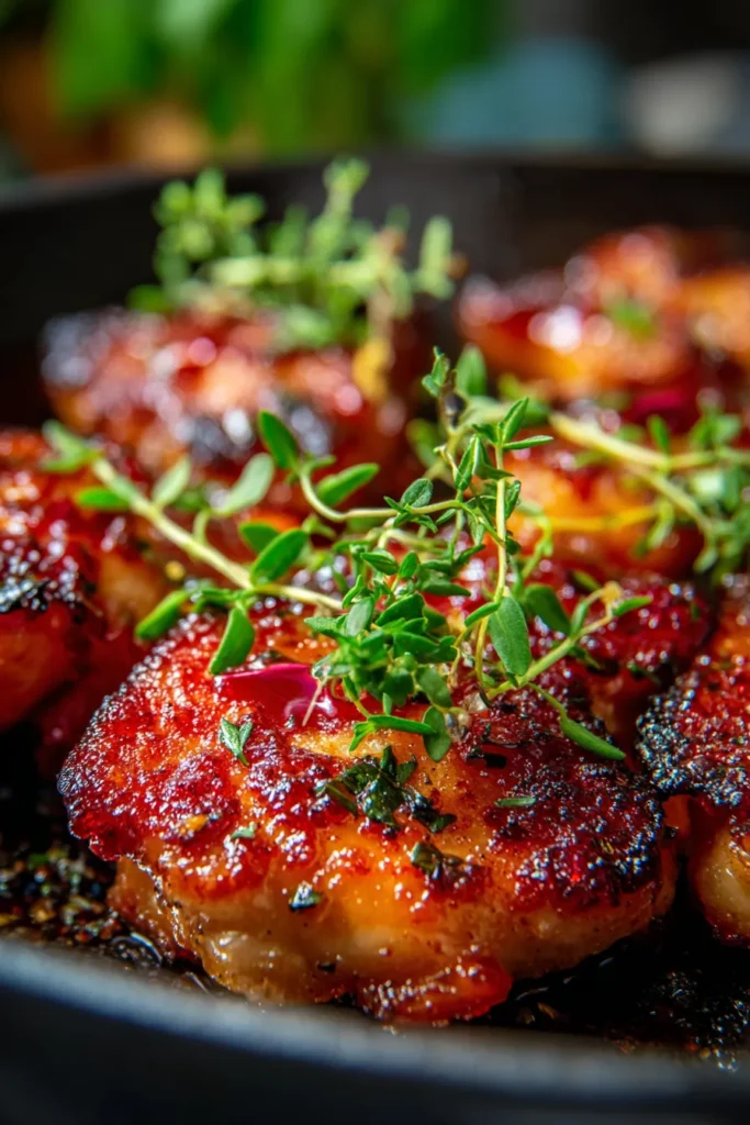 Rhubarb Glazed Chicken: Sweet & Savory Dinner