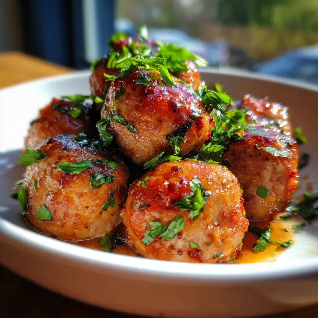Rhubarb Glazed Meatballs Recipe