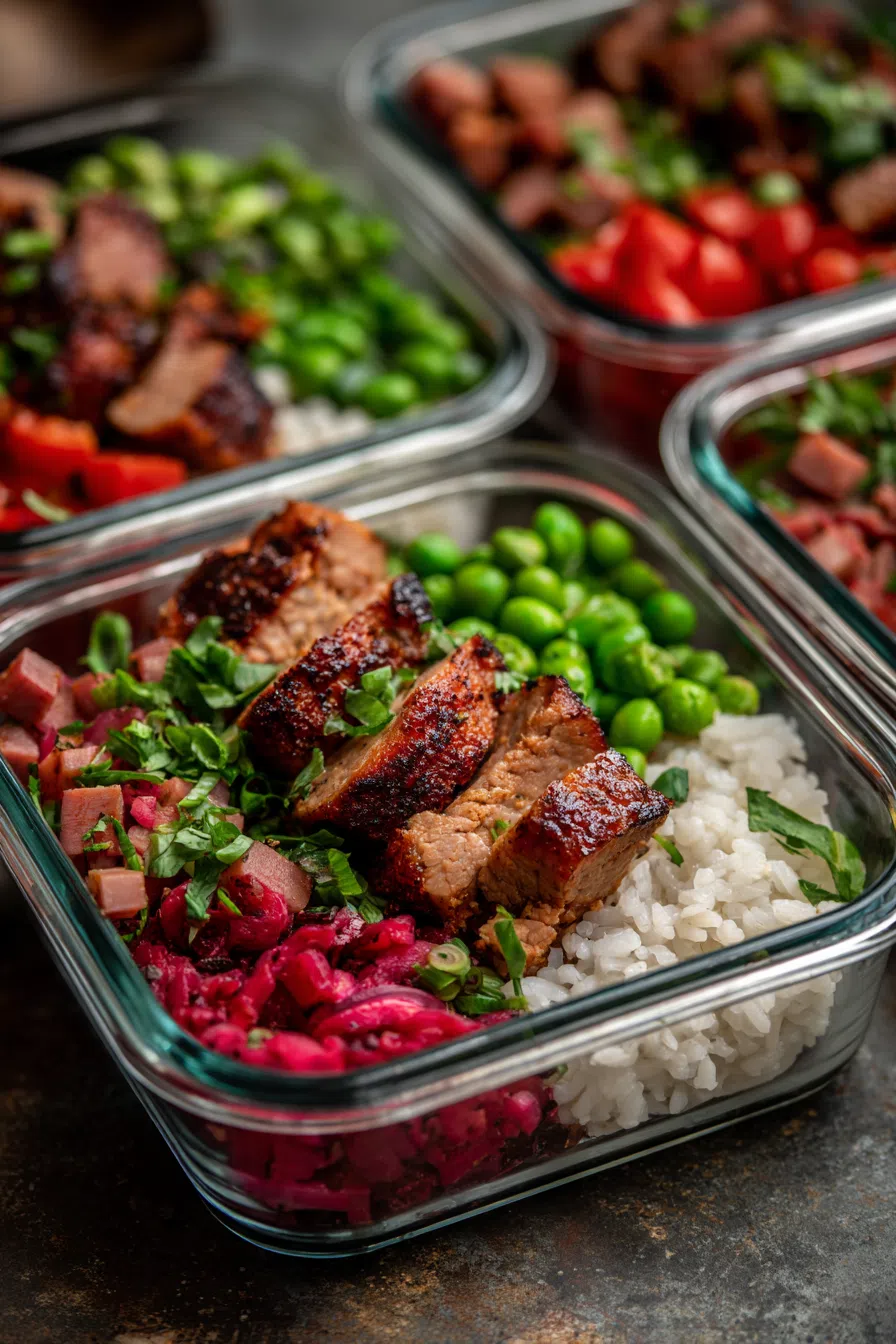 Rhubarb Pork Meal Prep