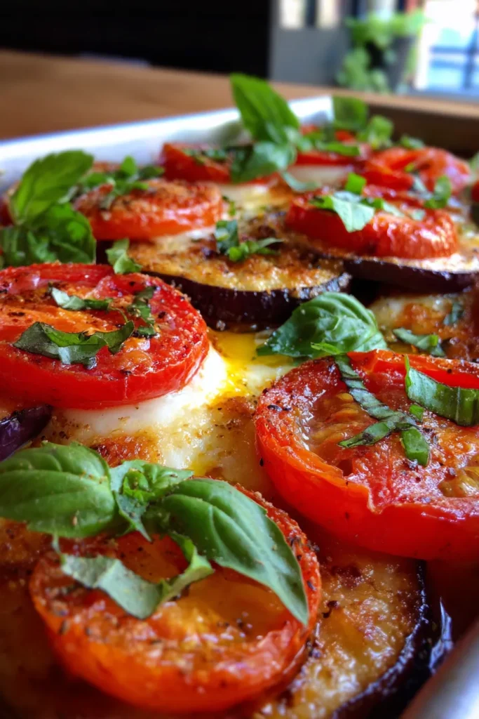 Roasted Eggplant & Tomato Bake | Easy Vegetarian Dinner Recipe