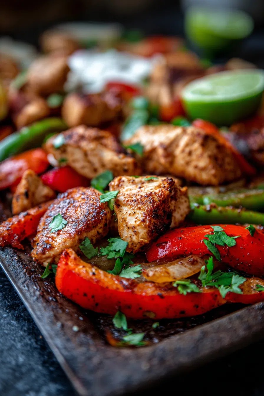 Sheet Pan Chicken Fajitas