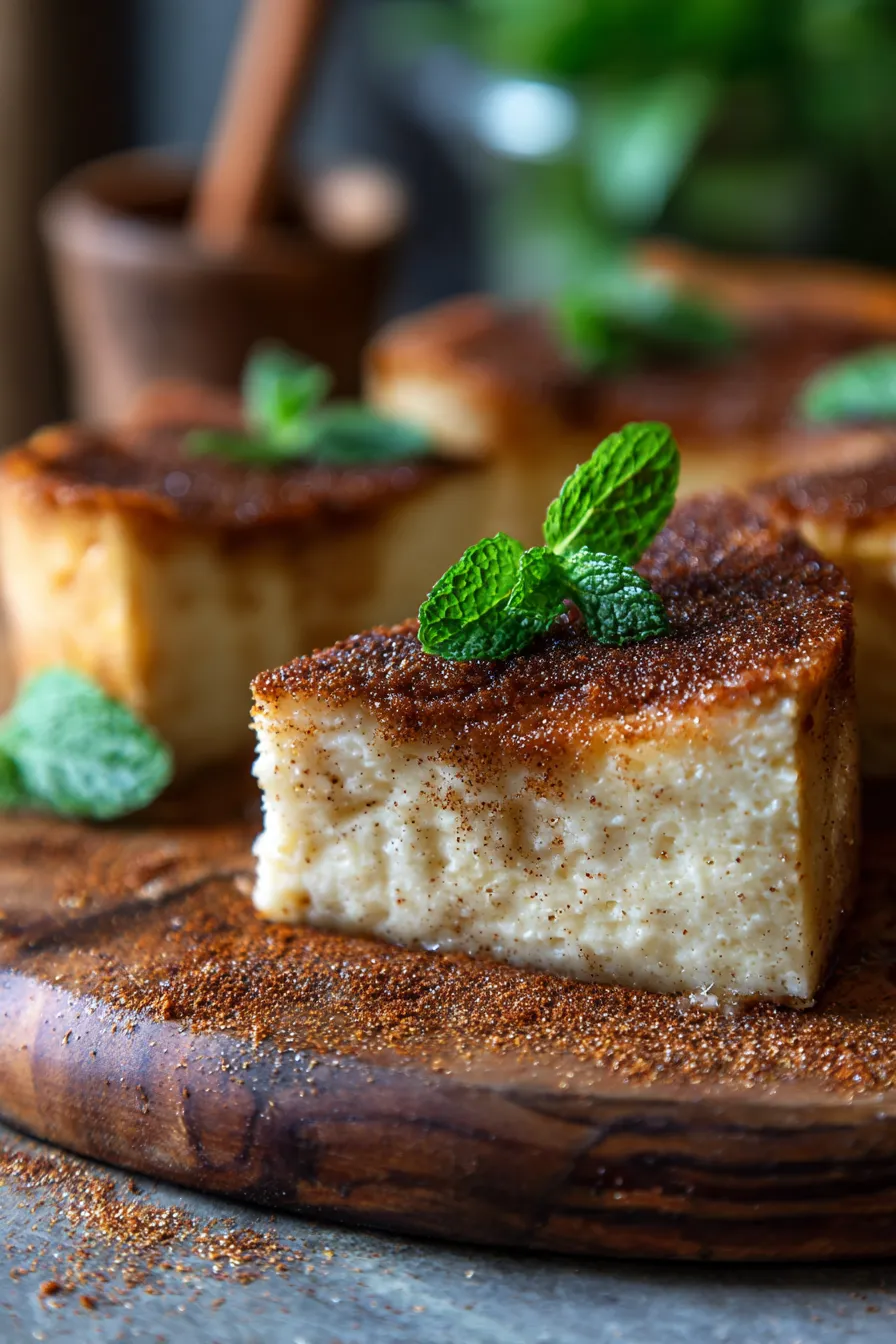 Simple Churro Cheesecake for Parties-creamy-texture-closeup