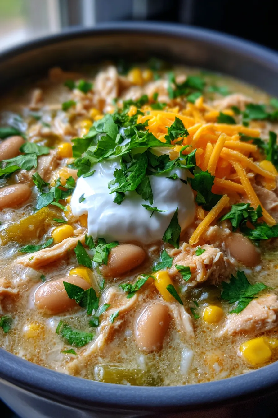 Best Slow Cooker White Chicken Chili | Easy Freezer Meal