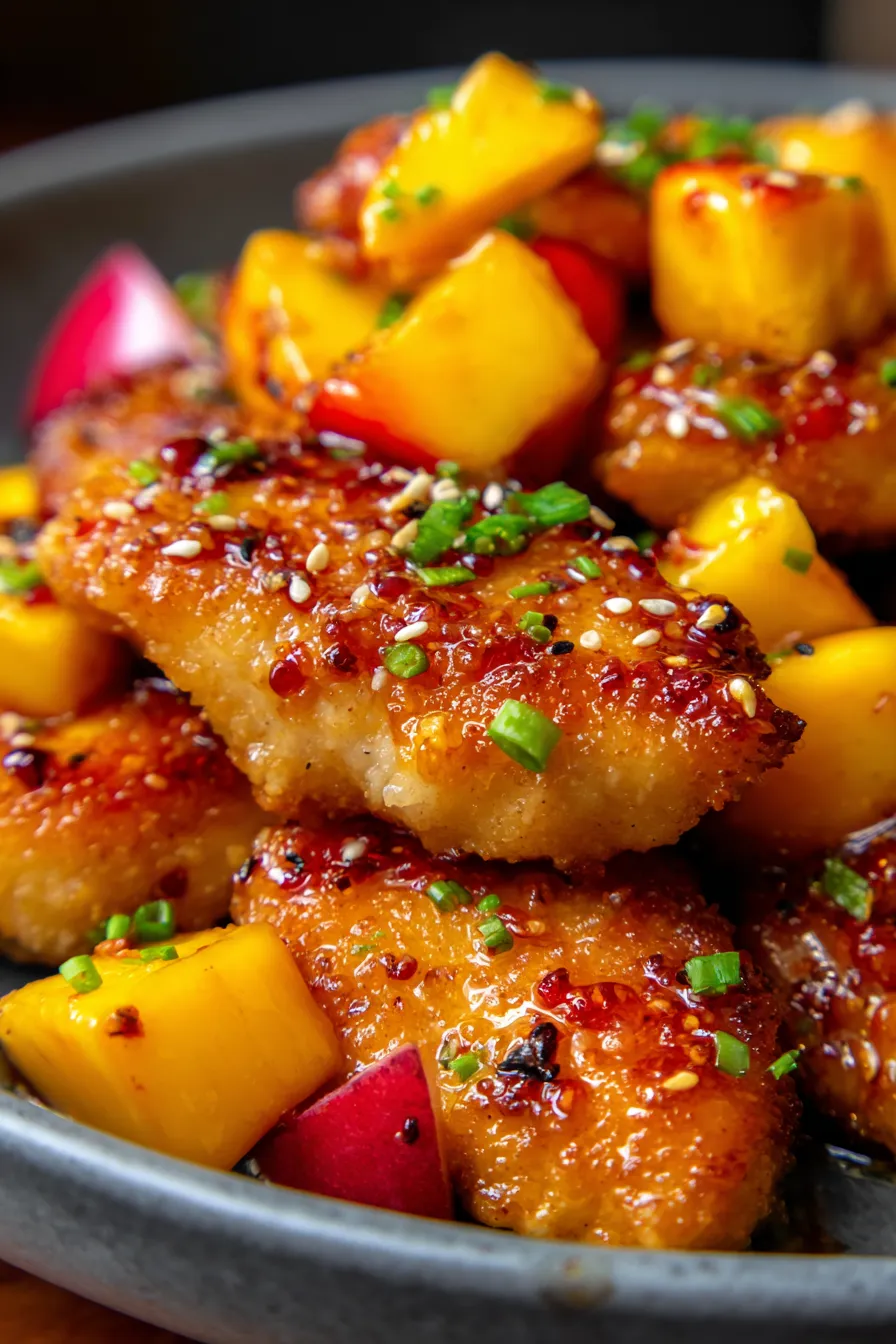 Irresistible Sticky Mango Chicken | Better Than Takeout Dinner