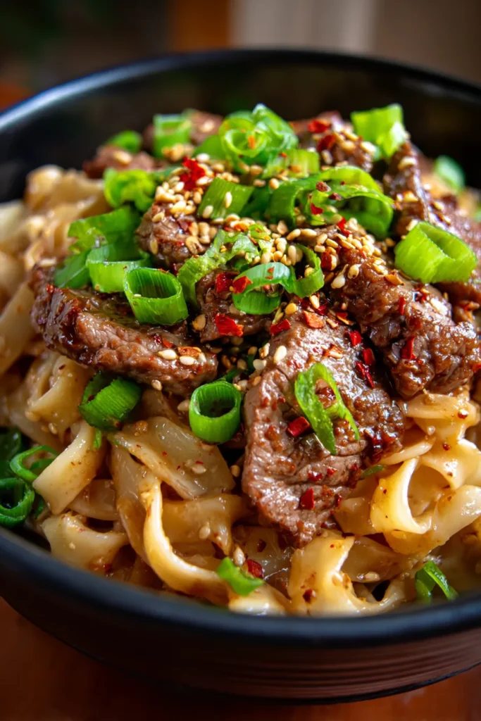 Sticky Mongolian Beef Noodles: 20-Minute Takeout Favorite!