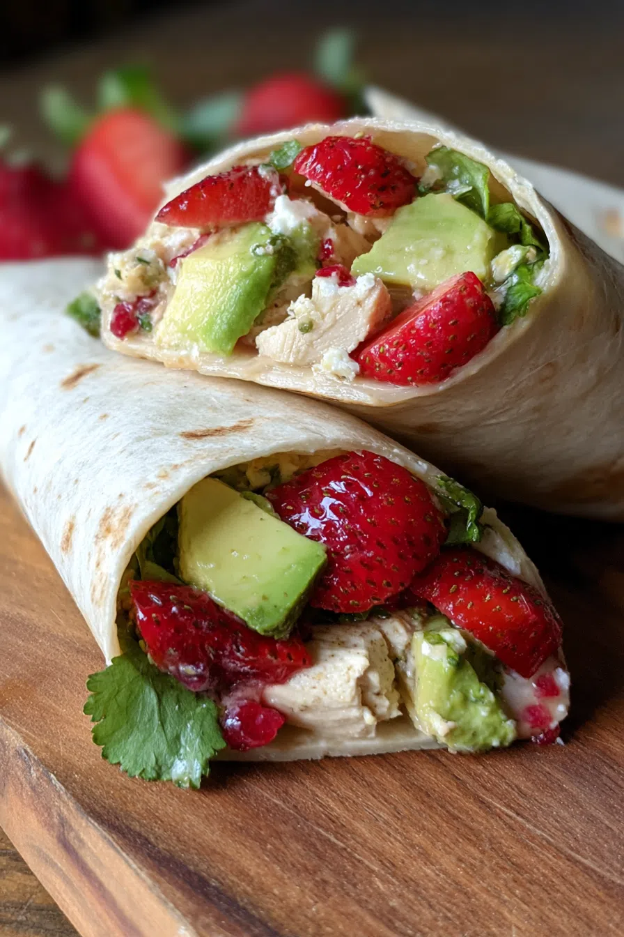 Strawberry Avocado Chicken Wraps Recipe