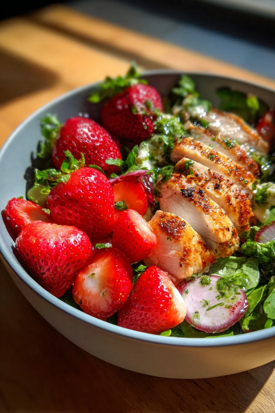 Strawberry Chicken Power Bowl | Clean Eating