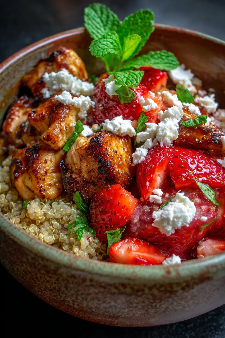 Strawberry Chicken Quinoa Meal Prep: High-Protein & Easy!