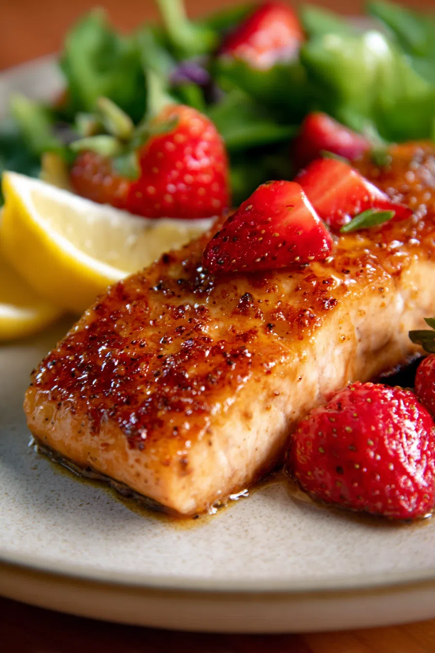 Strawberry Glazed Salmon | Healthy 30-Minute Dinner