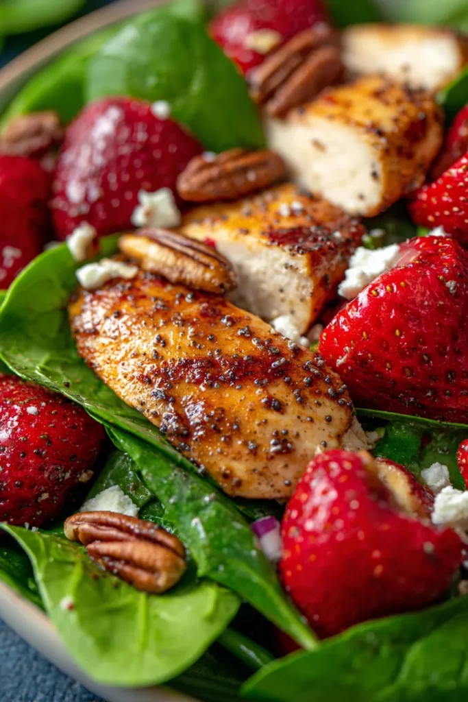 Vibrant Strawberry Spinach Chicken Salad: Your New Favorite Healthy Protein Dinner