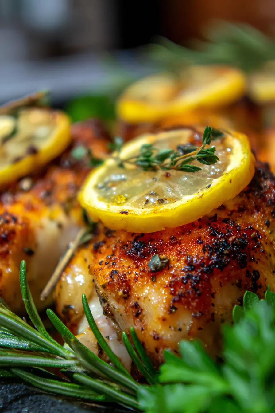 Zesty Lemon Herb Roasted Chicken | Quick 30-Minute Meal