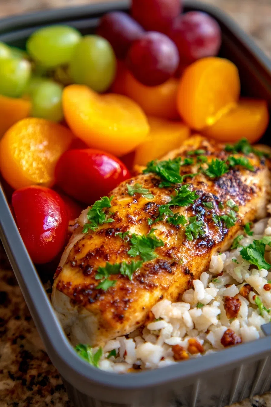 Apricot Dijon Chicken Meal Prep | High Protein Dinner