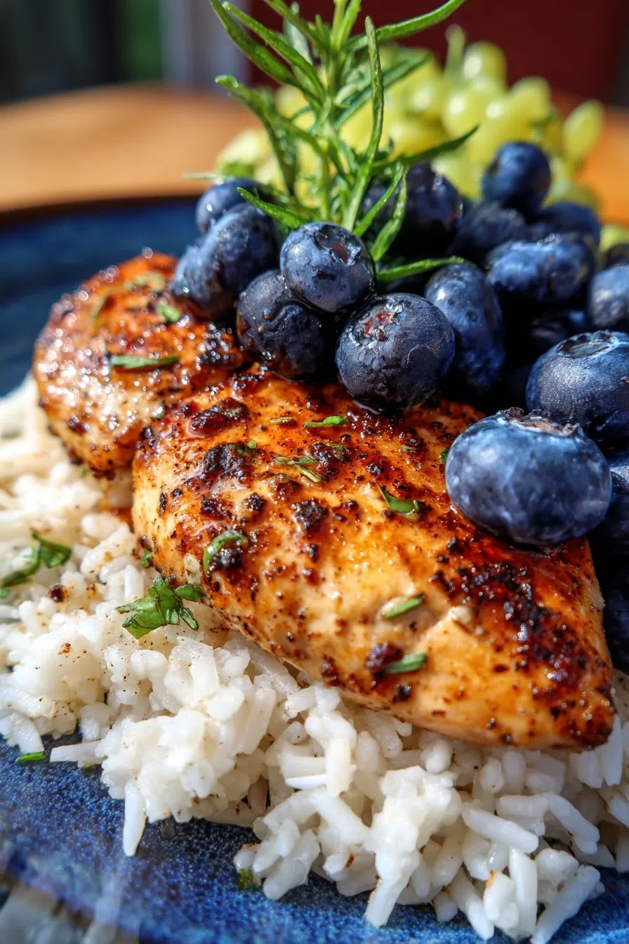 Blueberry Chicken and Rice